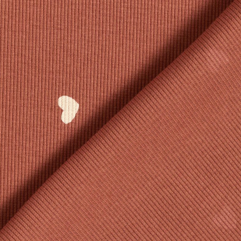 Ribbed Jersey hearts – red,  image number 4