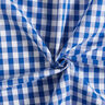 Cotton Vichy check 1 cm – royal blue/white,  thumbnail number 3