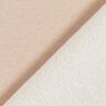 Brushed Sweatshirt Fabric plain Lurex – sand/gold,  thumbnail number 4