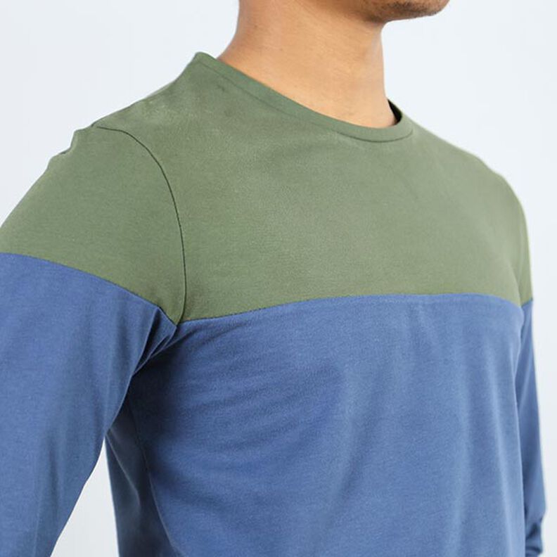 HERR LEVI Long-Sleeved Top with Colour Blocking | Studio Schnittreif | S-XXL,  image number 5