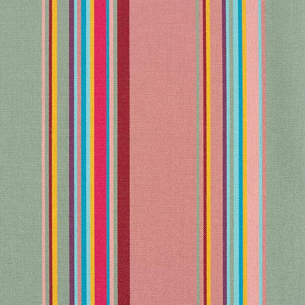 Outdoor Fabric Canvas Colourful Stripes – dark dusky pink,  image number 1