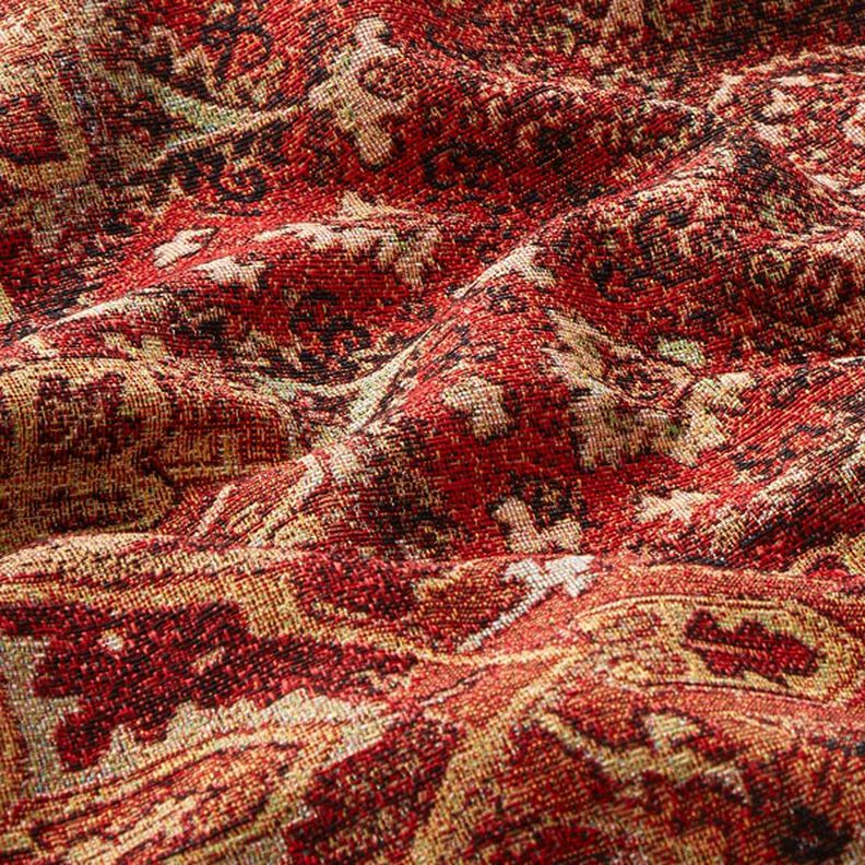 Decor Fabric Tapestry Fabric woven carpet – terracotta/fire red,  image number 2
