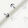 Double Gauze/Muslin Anchor – white/navy blue,  thumbnail number 4