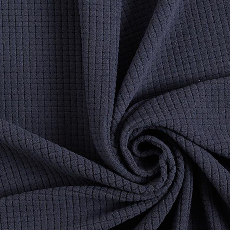 Little Boxes Textured Jersey – navy blue, image number 1