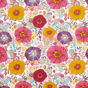 Cotton Cretonne Flowers – red, 