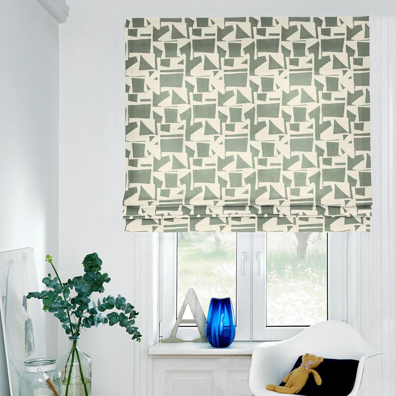 Decor Fabric Jacquard abstract, textured – reed/offwhite,  image number 6