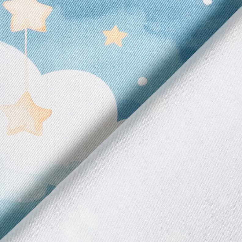 Decor Fabric Cotton Twill Moon and Stars Digital Print – light blue,  image number 4