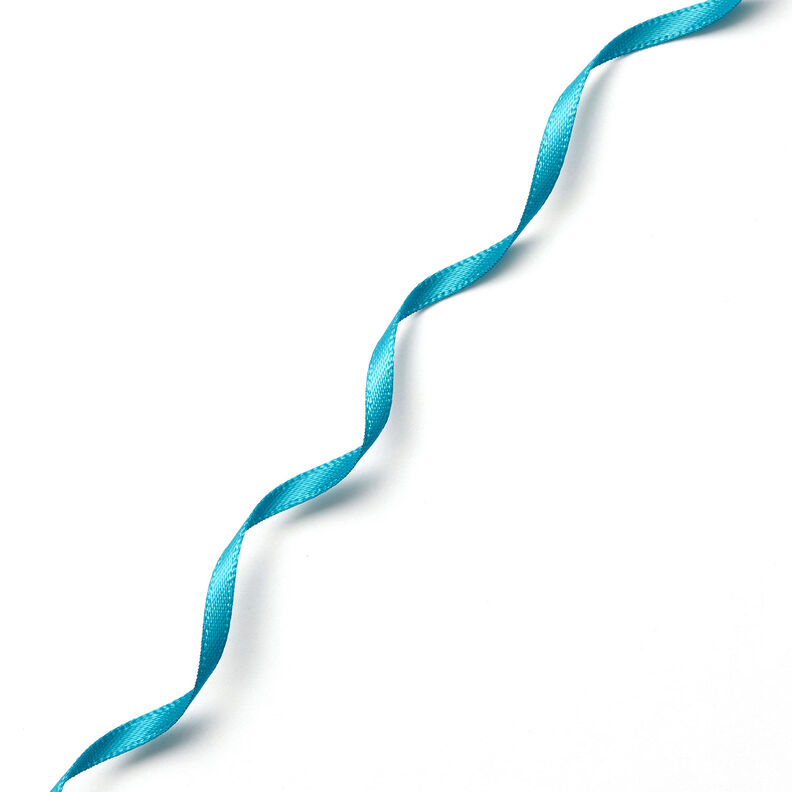 Satin Ribbon [3 mm] – aqua blue,  image number 2