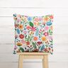 Decor Fabric Half Panama colourful flowers – ivory/pastel violet,  thumbnail number 9