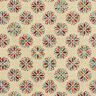 Decor Fabric Tapestry Fabric small flower mandalas – light beige/red,  thumbnail number 1