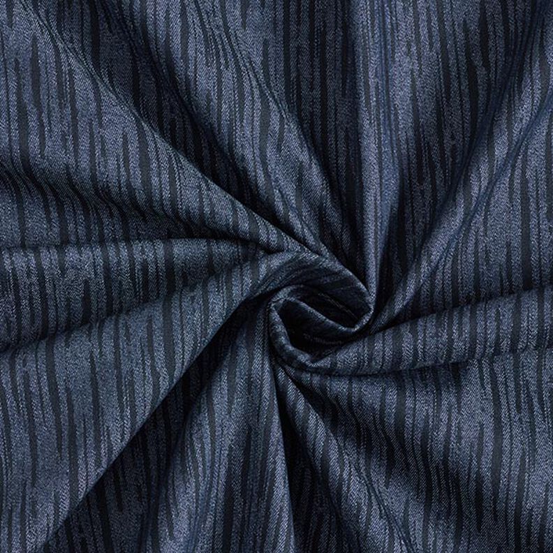 Broken Stripes Stretch Denim – navy blue,  image number 3