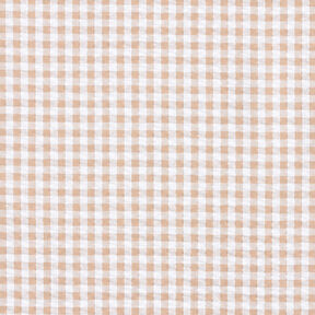 Seersucker Gingham Cotton Blend – beige, 