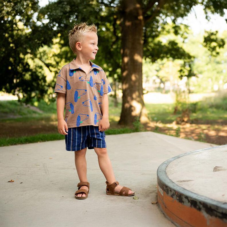 Cotton Jersey Dogs | Poppy Fabrics – dove blue/black,  image number 6