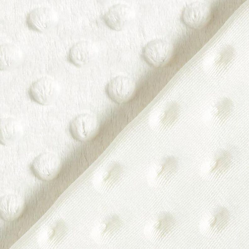 Cosy Fleece Embossed Dots – offwhite,  image number 4