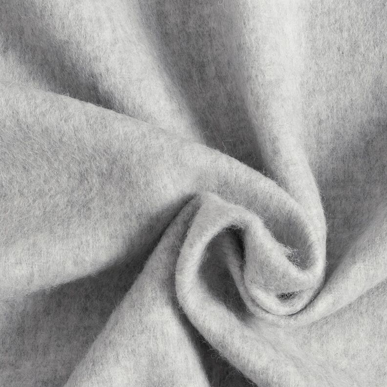 Mottled Wool Blend Knit Coating – light grey,  image number 1