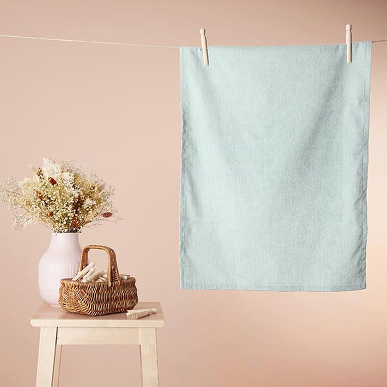 Cosy Towelling Bamboo Plain – aqua blue,  image number 7