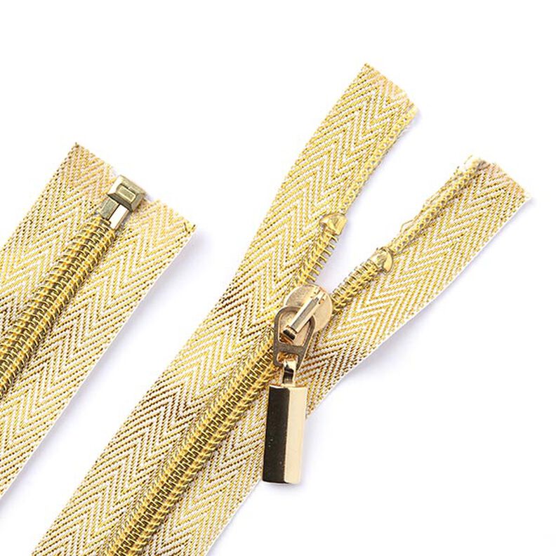 Gold Zip separating | antique gold metallic | Prym,  image number 1