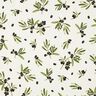 Decor Fabric Half Panama Olives – offwhite/dark olive,  thumbnail number 1