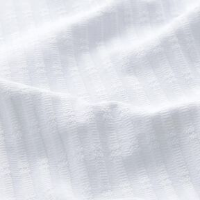 Ribbed Jersey single knitting pattern – white, 