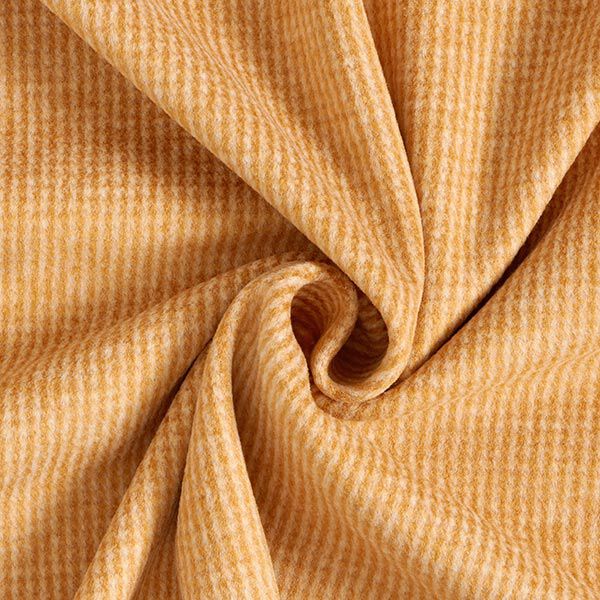 Brushed knit jacquard small check – caramel/white,  image number 3