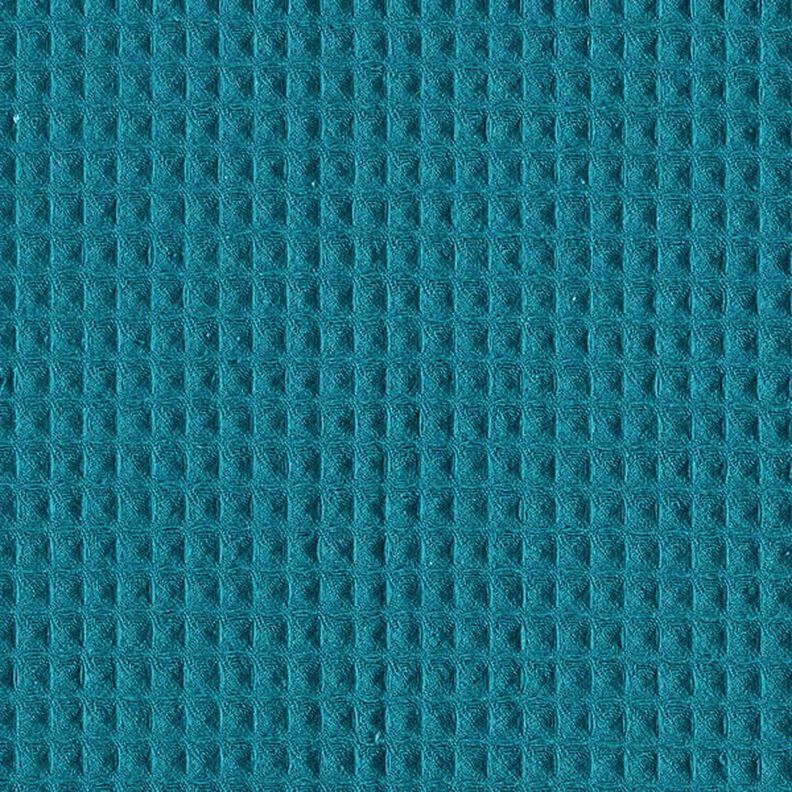 Waffle Piqué – petrol | Remnant 70cm,  image number 5