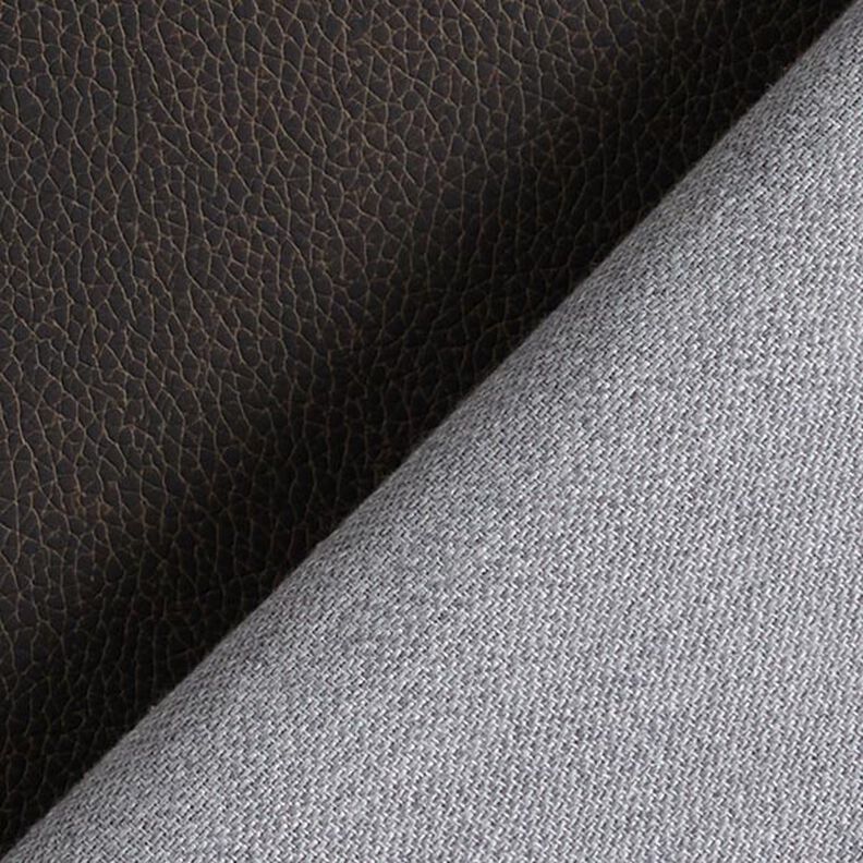Faux Nappa Leather Upholstery Fabric – anthracite,  image number 3