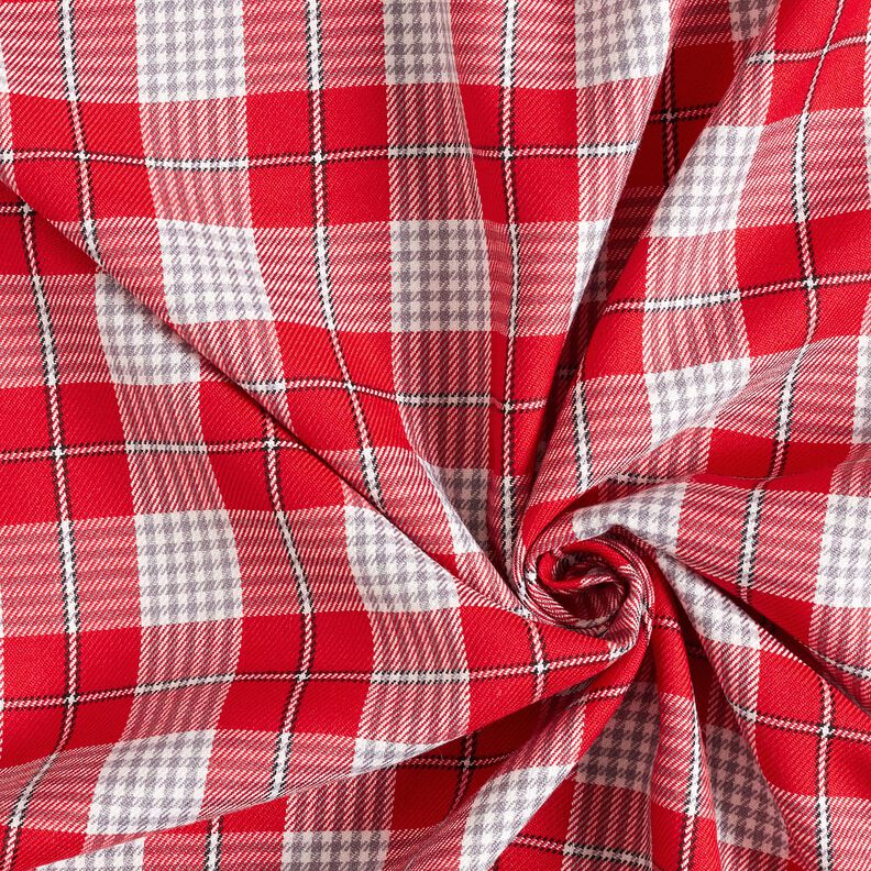 Viscose mix Prince of Wales check – chili, image number 3