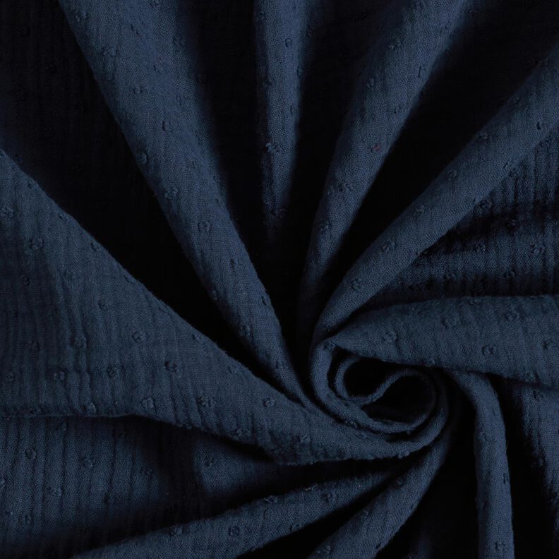 Dobby muslin – navy blue,  image number 4