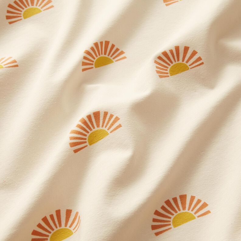 Cotton Jersey sunrise Digital Print – cream,  image number 2
