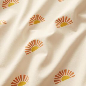 Cotton Jersey sunrise Digital Print – cream, 