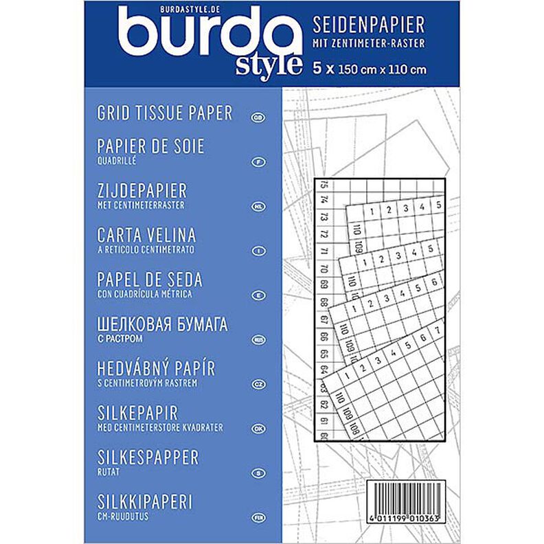 Burda Grid Tissus Paper,  image number 1