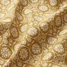 Cotton Cretonne Flowers and tendrils – mustard/white,  thumbnail number 2