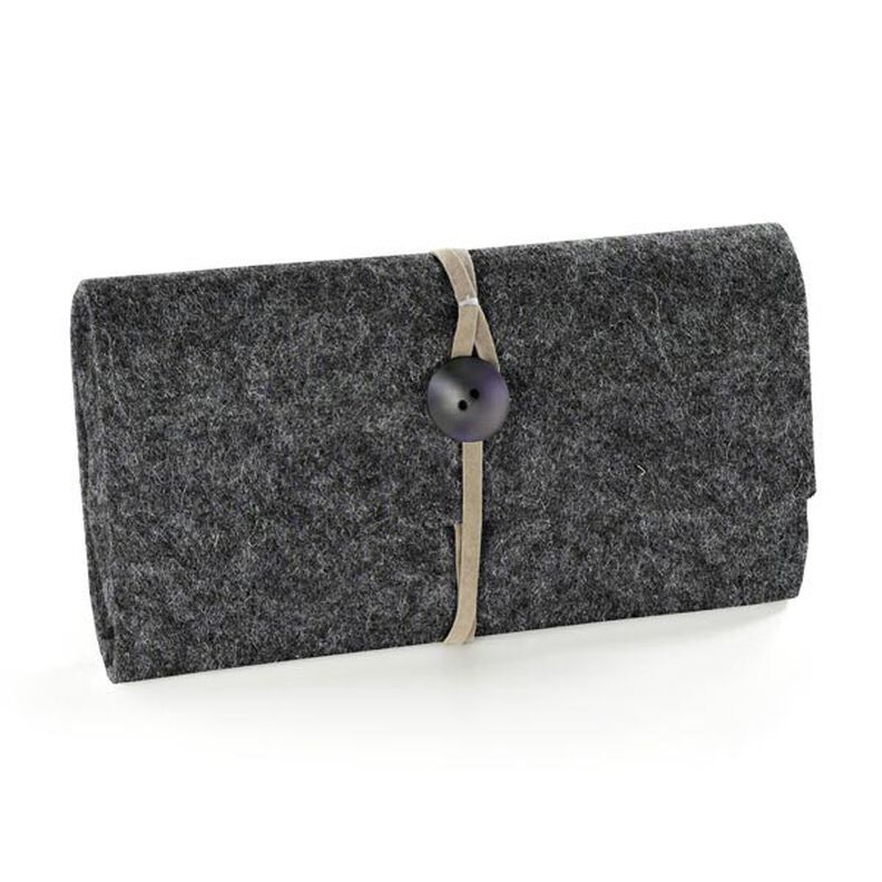 Felt 90 cm / 1 mm thick – grey,  image number 4