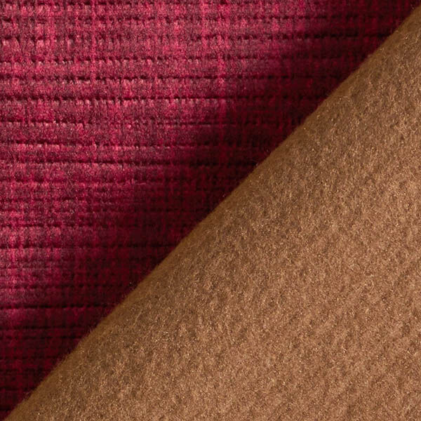 Upholstery Fabric Velvety Woven Look – carmine,  image number 3