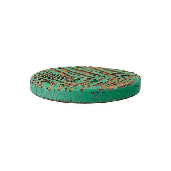 2-Hole Coconut Button  – dark green,  image number 2