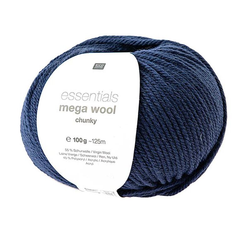 Essentials Mega Wool chunky | Rico Design – navy blue,  image number 1