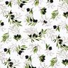 Decor Fabric Panama olives – white/black,  thumbnail number 1
