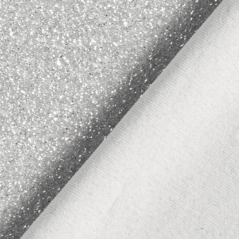Glamour Tinsel Glitter Jersey  – silver metallic,  image number 3