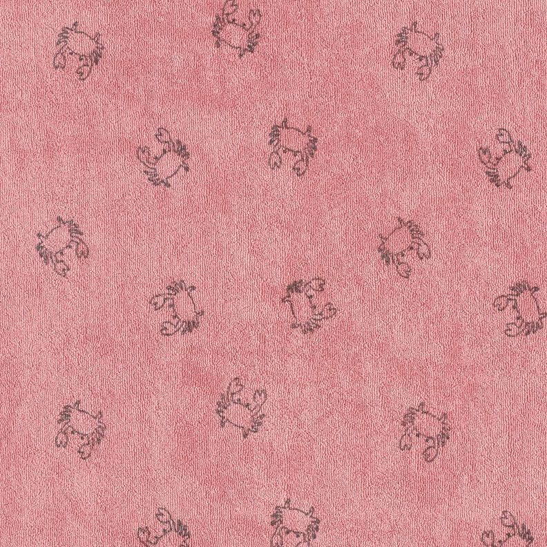 terry cloth jersey Crabs – dark dusky pink,  image number 1