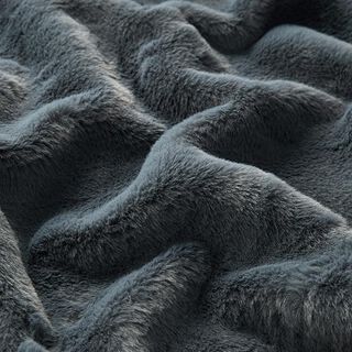 Plain faux fur – blue grey, 