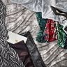 Knitted fabric abstract metallic print – metallic silver/black,  thumbnail number 6