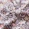 Cotton Poplin Rabbits in the flower meadow – dark grey,  thumbnail number 2