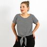 FRAU BILLE - casual knotted top with turn-up sleeves, Studio Schnittreif | XS - L,  thumbnail number 2