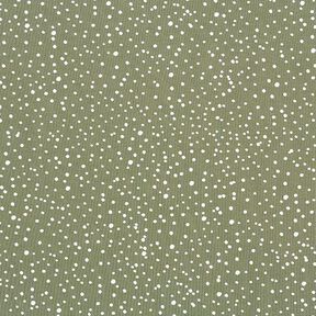 Cotton jersey irregular dots – khaki, 