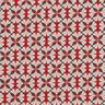 Cotton Cretonne flower tiles – burgundy/light taupe,  thumbnail number 1