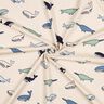Cotton Jersey cute whales| Poppy Fabrics – cashew/navy blue,  thumbnail number 3