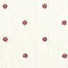 Teddy Fur Embroidered Flowers – offwhite/aubergine,  thumbnail number 1