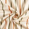Textured colourful stripes viscose fabric – offwhite,  thumbnail number 3