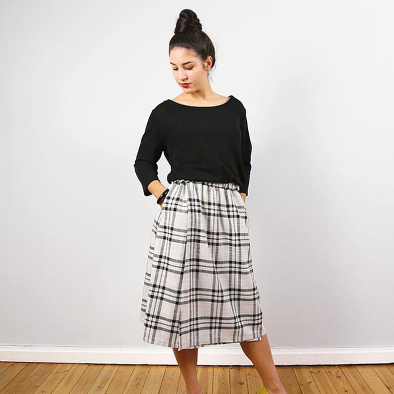FRAU GINA - Wrap-look skirt with side seam pockets, Studio Schnittreif | XS - XL,  image number 5