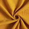 Double Gauze/Muslin Tone-on-tone floral tendril – curry yellow,  thumbnail number 3